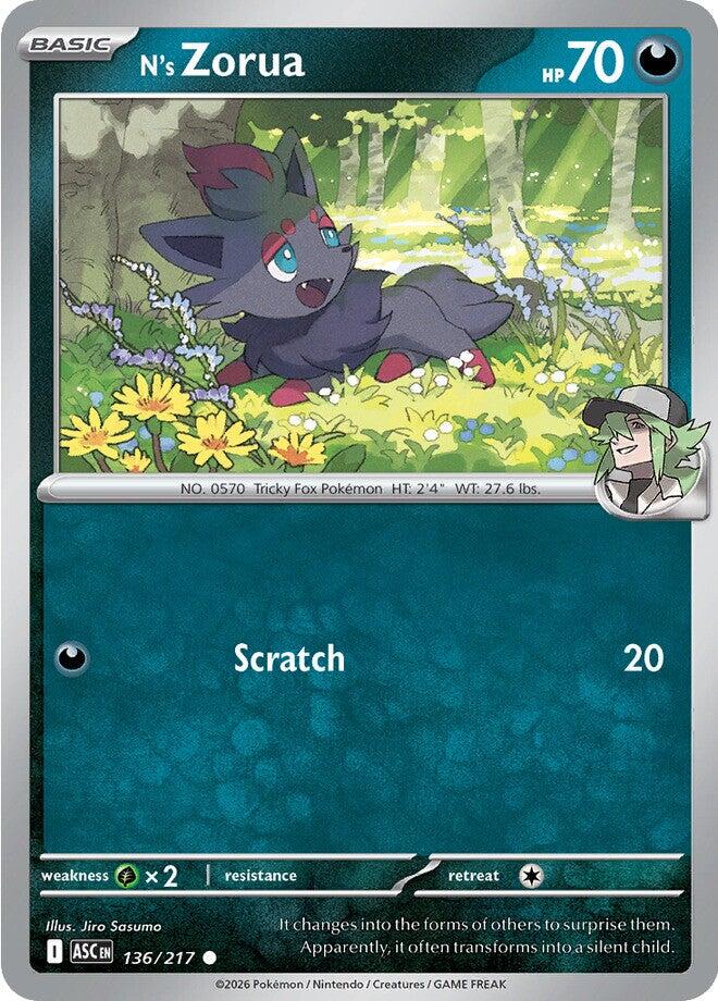 N's Zorua (136/217) [Mega Evolution: Ascended Heroes] Pokémon