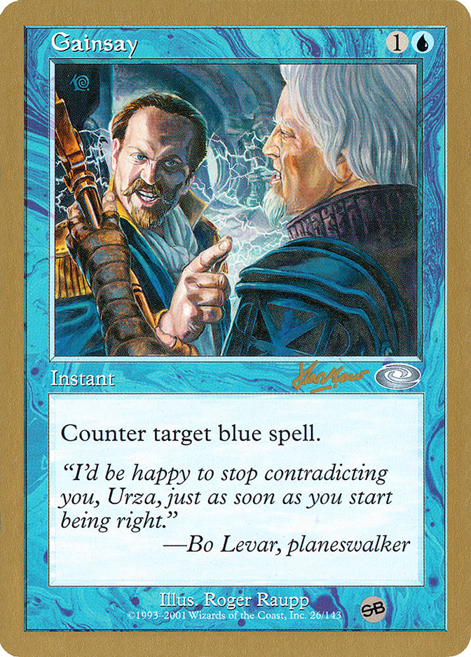 Gainsay (Sim Han How) (SB) [World Championship Decks 2002] Magic: The Gathering