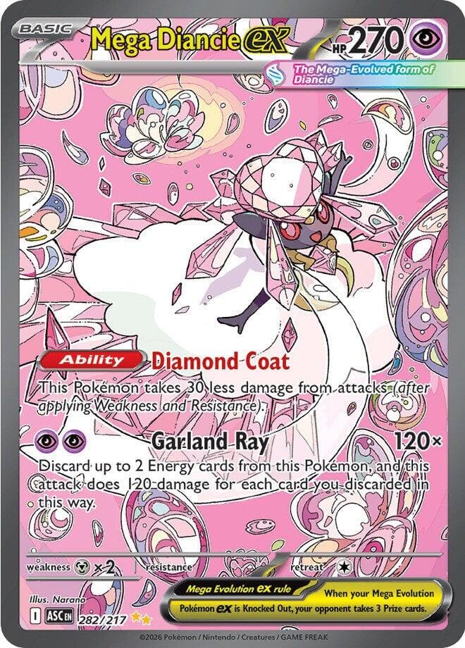 Mega Diancie ex (282/217) [Mega Evolution: Ascended Heroes]
