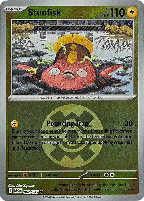 Stunfisk (062/217) (Quick Ball) [Mega Evolution: Ascended Heroes]