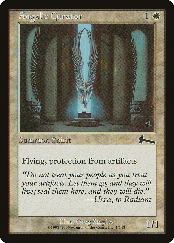 Angelic Curator [Urza's Legacy] Magic: The Gathering