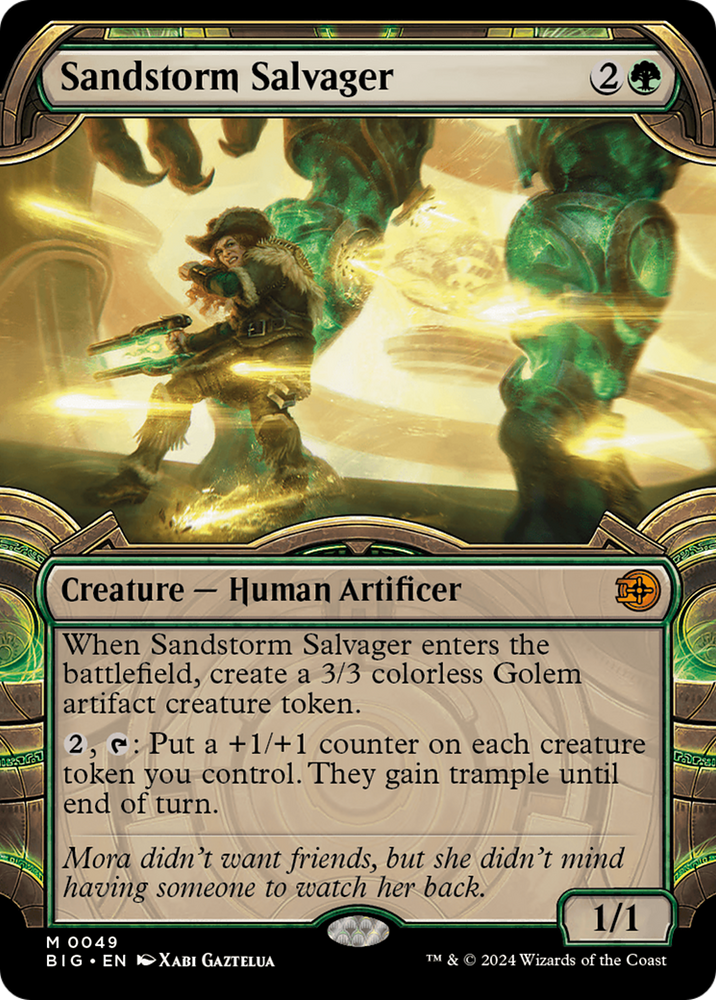Sandstorm Salvager (Showcase) [Outlaws of Thunder Junction: The Big Score] Magic: The Gathering