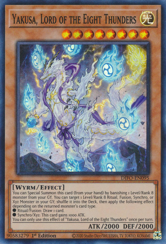 Yakusa, Lord of the Eight Thunders [DIFO-EN095] Super Rare - Yugioh Cards For Your TCG Needs!