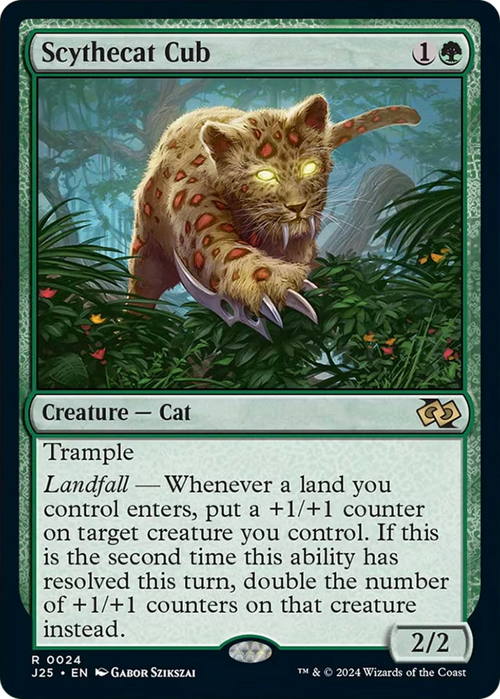 Scythecat Cub [Foundations Jumpstart] Magic: The Gathering