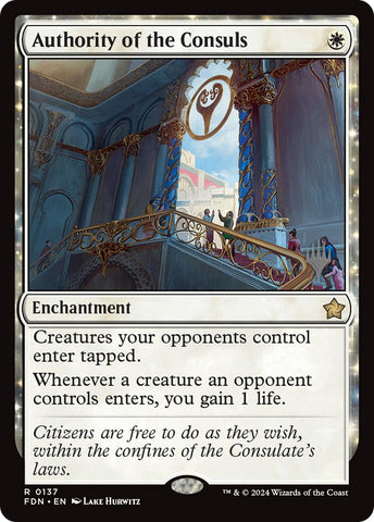 Authority of the Consuls [Lorwyn Eclipsed Promos] Magic: The Gathering