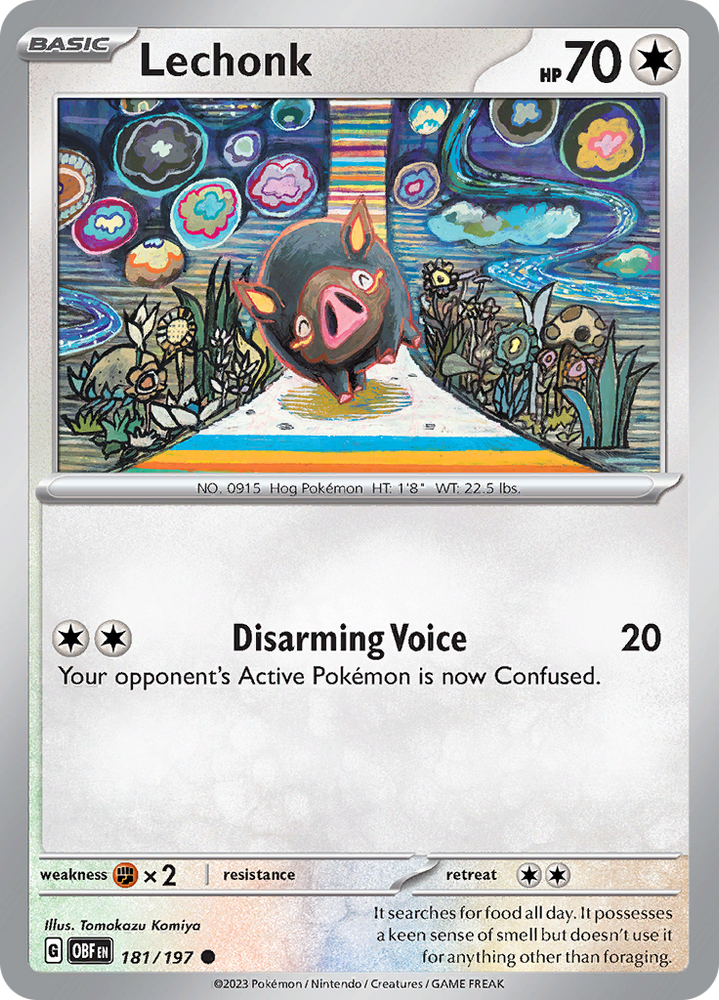 Lechonk (181/197) [Scarlet & Violet: Obsidian Flames] Pokémon