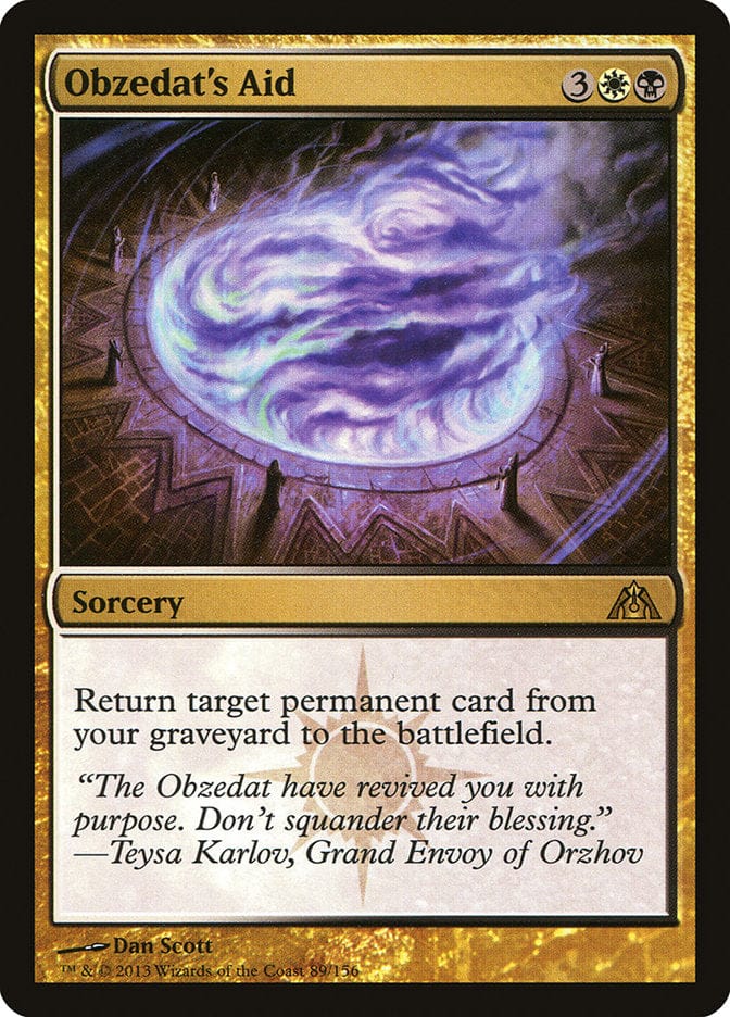 Obzedat's Aid [Dragon's Maze] Magic: The Gathering