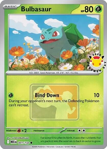 Bulbasaur (001/132) (Pokemon Day 2026) [Miscellaneous Cards] Pokémon