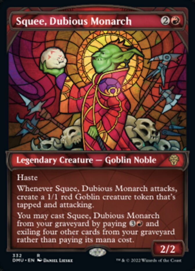 Squee, Dubious Monarch (Showcase Textured) [Dominaria United] Magic: The Gathering