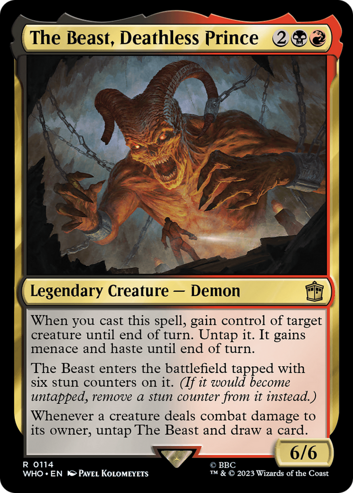 The Beast, Deathless Prince [Doctor Who] Magic: The Gathering
