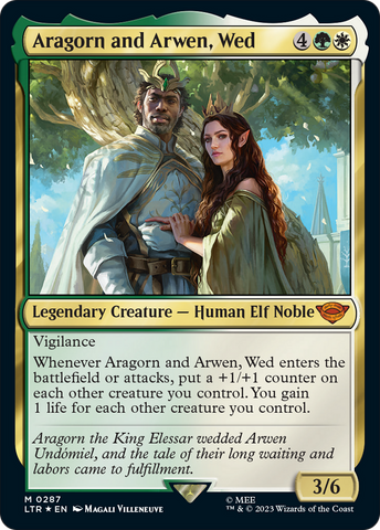 Aragorn and Arwen, Wed [The Lord of the Rings: Tales of Middle-Earth] Magic: The Gathering
