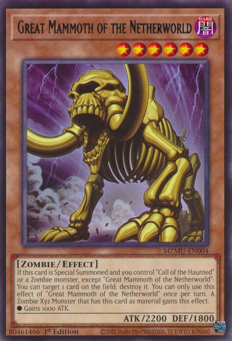 Great Mammoth of the Netherworld [MZMU-EN004] Rare - Yugioh Cards For Your TCG Needs!