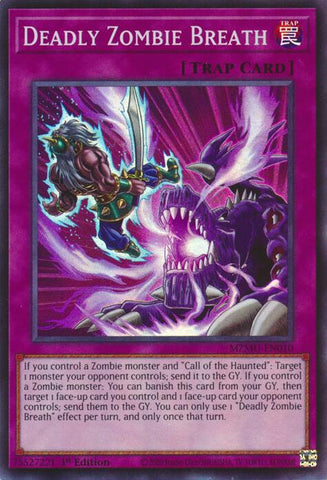 Deadly Zombie Breath [MZMU-EN010] Super Rare - Yugioh Cards For Your TCG Needs!