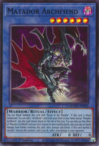 Matador Archfiend [MZMU-EN022] Super Rare - Yugioh Cards For Your TCG Needs!