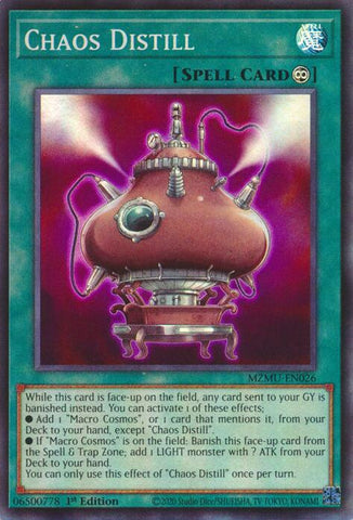 Chaos Distill [MZMU-EN026] Super Rare - Yugioh Cards For Your TCG Needs!
