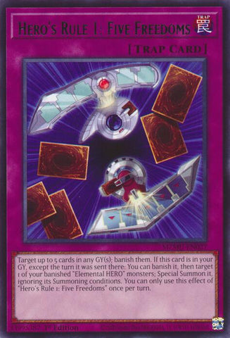 Hero's Rule 1: Five Freedoms [MZMU-EN027] Rare - Yugioh Cards For Your TCG Needs!