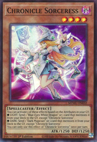 Chronicle Sorceress [MZMU-EN032] Super Rare - Yugioh Cards For Your TCG Needs!