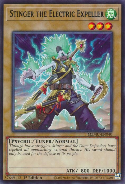 Stinger the Electric Expeller [MZMU-EN040] Rare - Yugioh Cards For Your TCG Needs!
