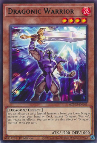 Dragonic Warrior [MZMU-EN043] Rare - Yugioh Cards For Your TCG Needs!