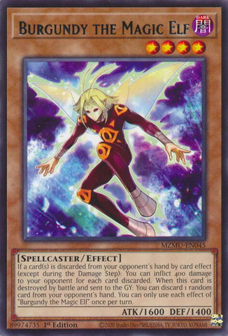Burgundy the Magic Elf [MZMU-EN045] Rare - Yugioh Cards For Your TCG Needs!