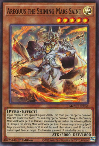 Arequus the Shining Mars Saint [MZMU-EN051] Super Rare - Yugioh Cards For Your TCG Needs!