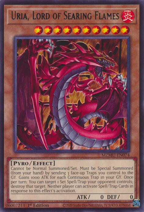 Uria, Lord of Searing Flames [MZMU-EN074] Rare - Yugioh Cards For Your TCG Needs!