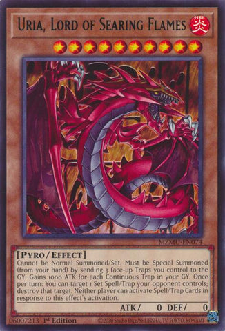 Uria, Lord of Searing Flames [MZMU-EN074] Rare - Yugioh Cards For Your TCG Needs!