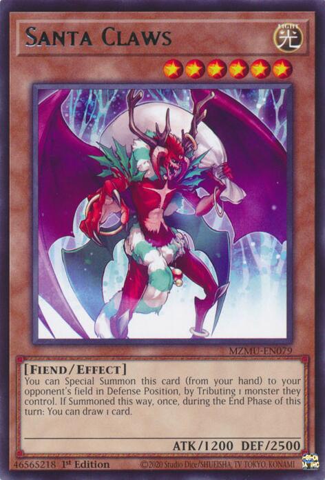 Santa Claws [MZMU-EN079] Rare - Yugioh Cards For Your TCG Needs!
