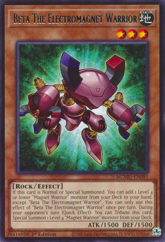Beta The Electromagnet Warrior [MZMU-EN081] Rare - Yugioh Cards For Your TCG Needs!