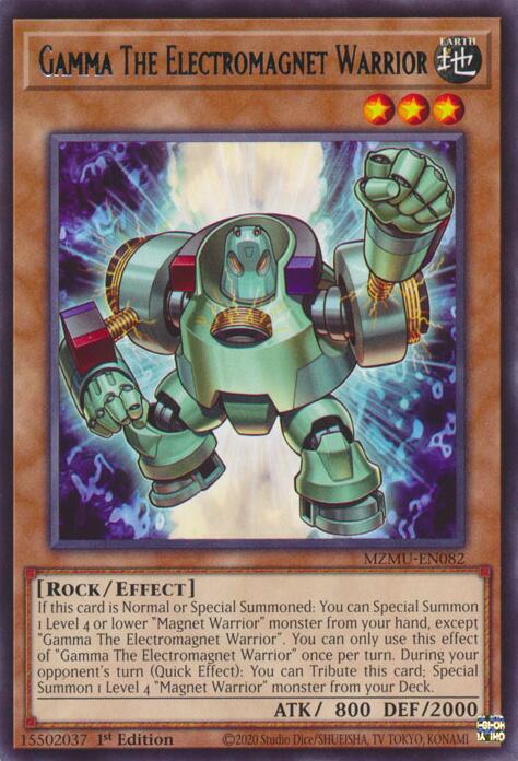 Gamma The Electromagnet Warrior [MZMU-EN082] Rare - Yugioh Cards For Your TCG Needs!