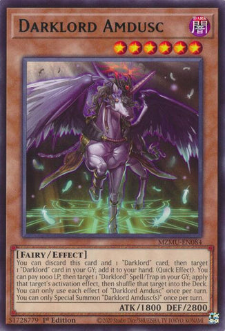 Darklord Amdusc [MZMU-EN084] Rare - Yugioh Cards For Your TCG Needs!