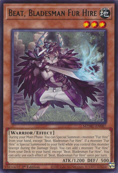 Beat, Bladesman Fur Hire [MZMU-EN087] Rare - Yugioh Cards For Your TCG Needs!