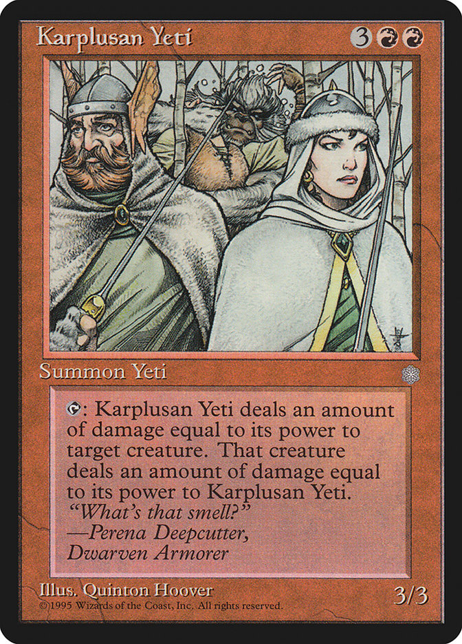 Karplusan Yeti [Ice Age] Magic: The Gathering