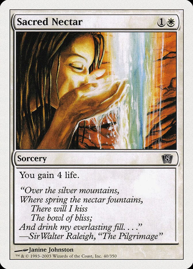 Sacred Nectar [Eighth Edition] Magic: The Gathering