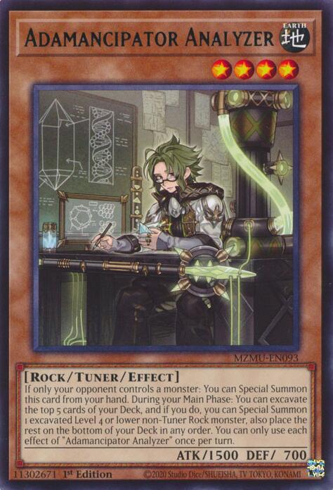 Adamancipator Analyzer [MZMU-EN093] Rare - Yugioh Cards For Your TCG Needs!