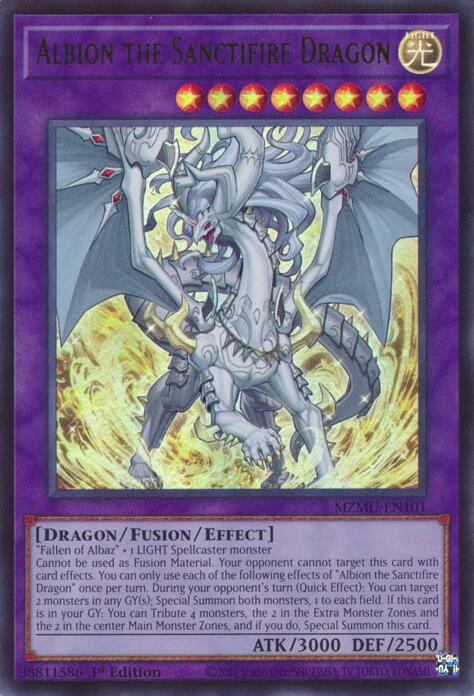 Albion the Sanctifire Dragon [MZMU-EN101] Ultra Rare - Yugioh Cards For Your TCG Needs!