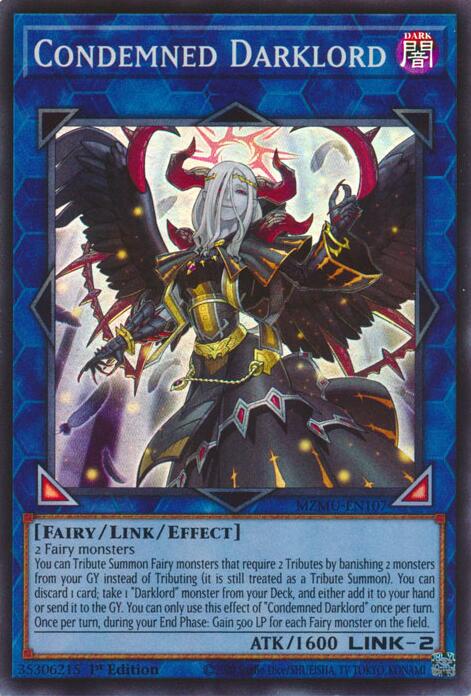 Condemned Darklord [MZMU-EN107] Super Rare - Yugioh Cards For Your TCG Needs!