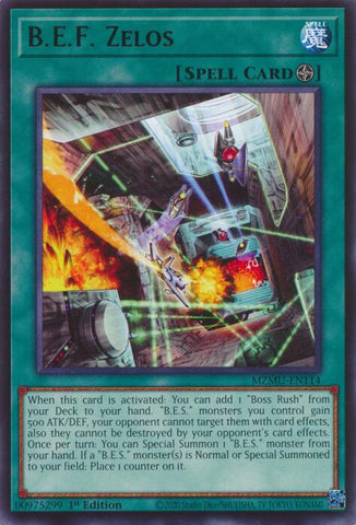 B.E.F. Zelos [MZMU-EN114] Rare - Yugioh Cards For Your TCG Needs!