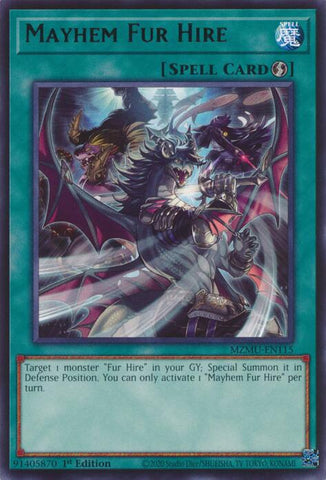 Mayhem Fur Hire [MZMU-EN115] Rare - Yugioh Cards For Your TCG Needs!
