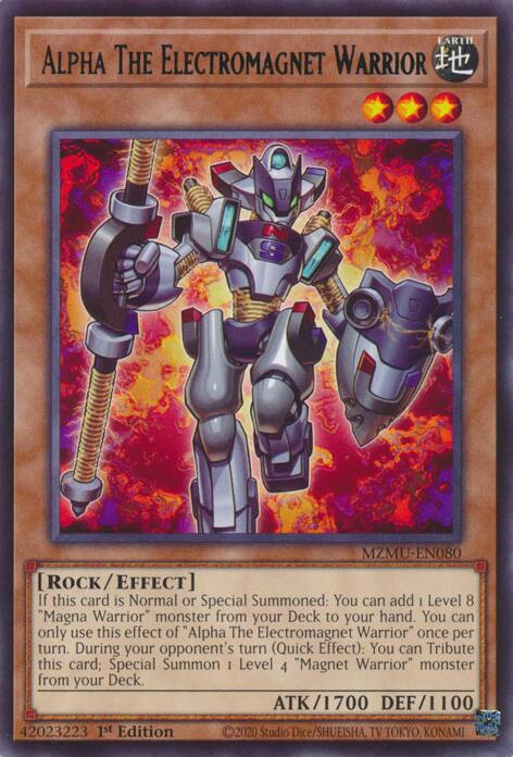 Alpha The Electromagnet Warrior [MZMU-EN080] Rare - Yugioh Cards For Your TCG Needs!