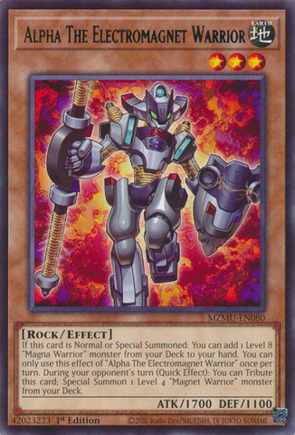 Alpha The Electromagnet Warrior [MZMU-EN080] Rare - Yugioh Cards For Your TCG Needs!