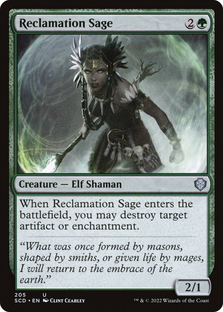 Reclamation Sage [Starter Commander Decks] Magic: The Gathering