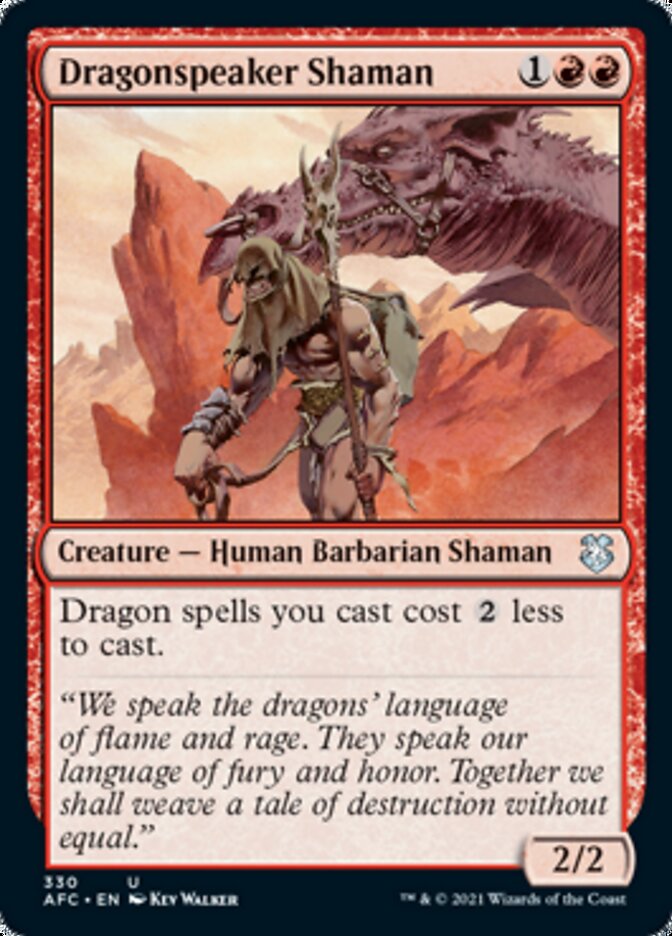 Dragonspeaker Shaman [Dungeons & Dragons: Adventures in the Forgotten Realms Commander] Magic: The Gathering