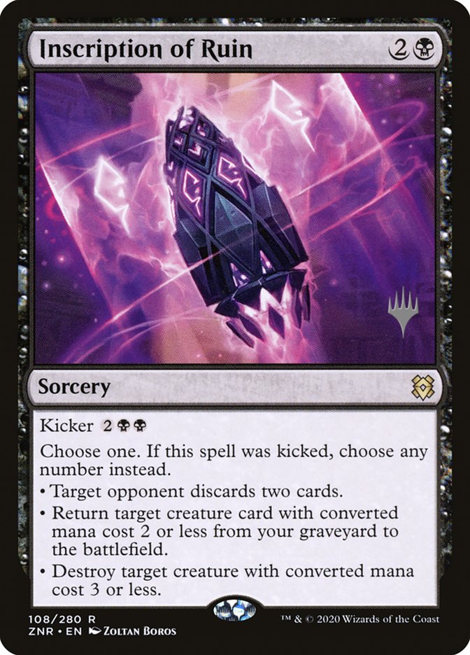 Inscription of Ruin (Promo Pack) [Zendikar Rising Promos] Magic: The Gathering