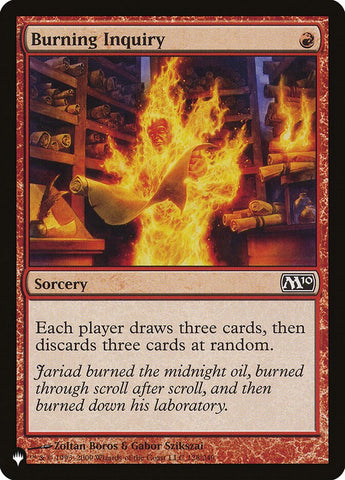 Burning Inquiry [The List] Magic: The Gathering
