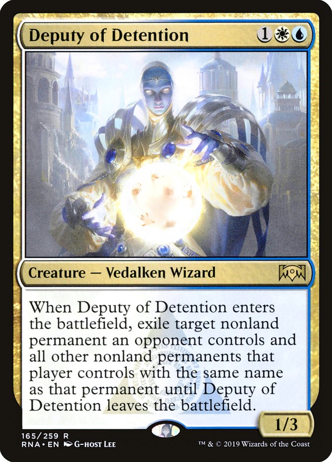 Deputy of Detention [Ravnica Allegiance] Magic: The Gathering