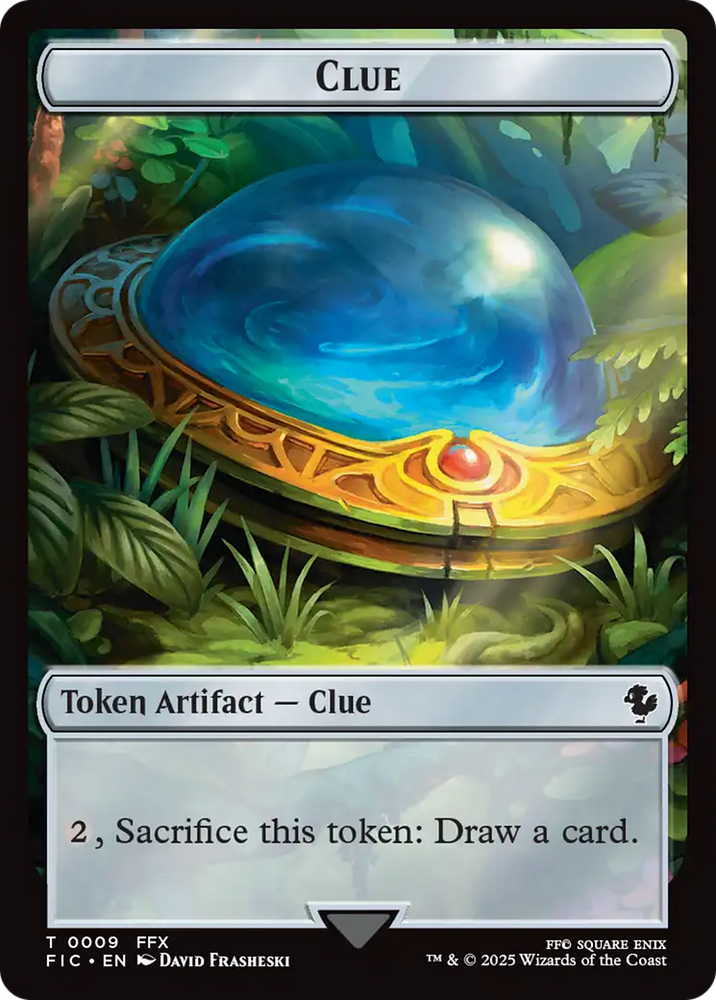 Clue // Treasure Double-Sided Token [FINAL FANTASY Commander Tokens] Magic: The Gathering
