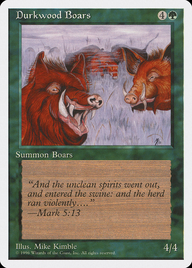 Durkwood Boars [Introductory Two-Player Set] Magic: The Gathering