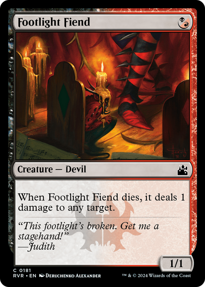 Footlight Fiend [Ravnica Remastered] Magic: The Gathering