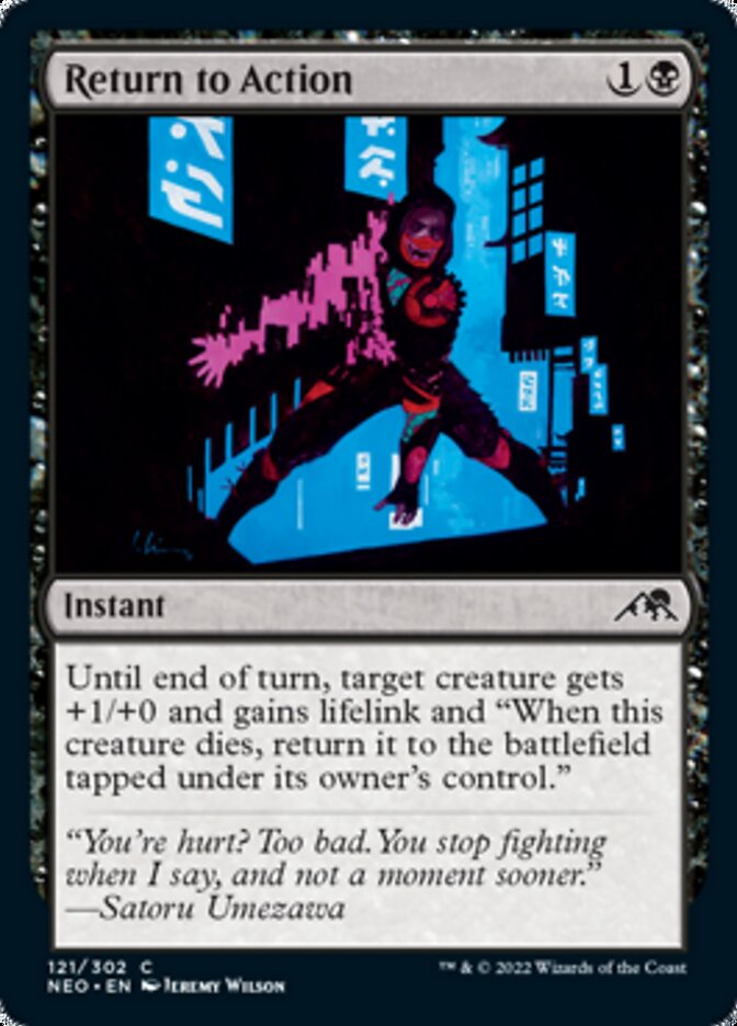 Return to Action [Kamigawa: Neon Dynasty] Magic: The Gathering